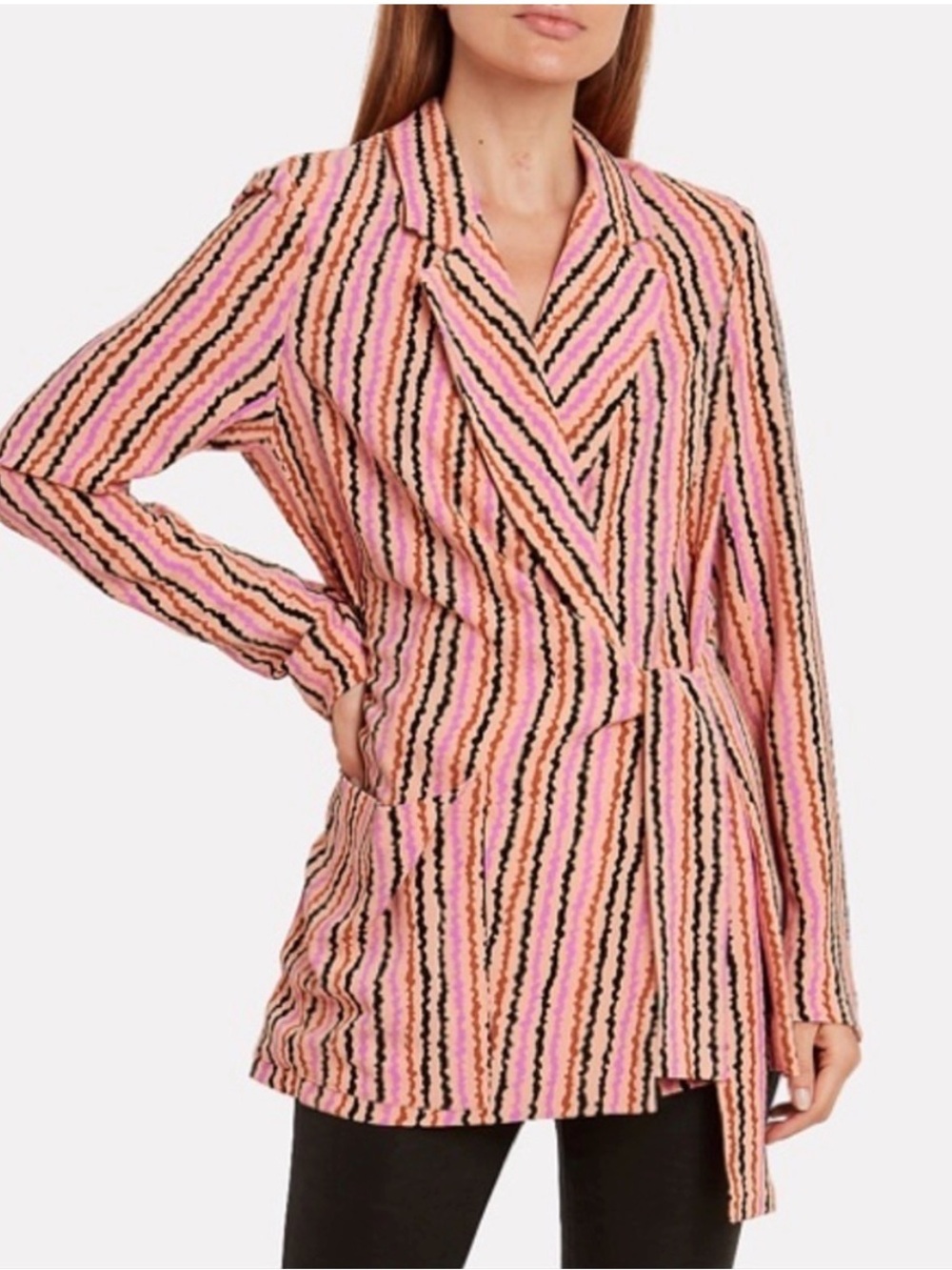 Hofmann Copenhagen Sylvie Crepe Wrap Blazer Size 40 (US 8)